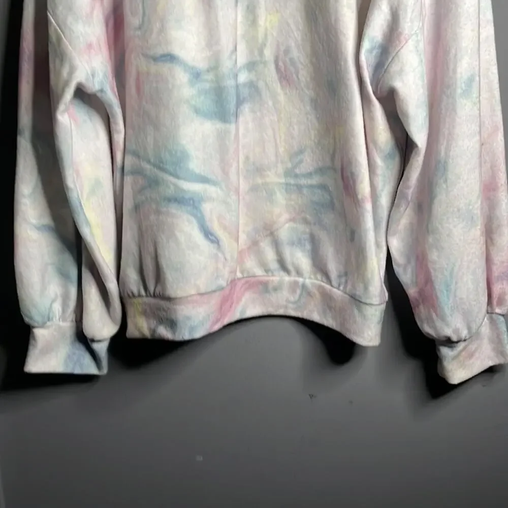 Wild Fable Pastel Tie Dye Pullover Sweatshirt Size Small - Picture 4 of 8